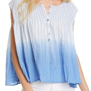 We The Free NWT Flowy Cotton Tank in ombré blue